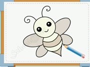 Bé vẽ con ong